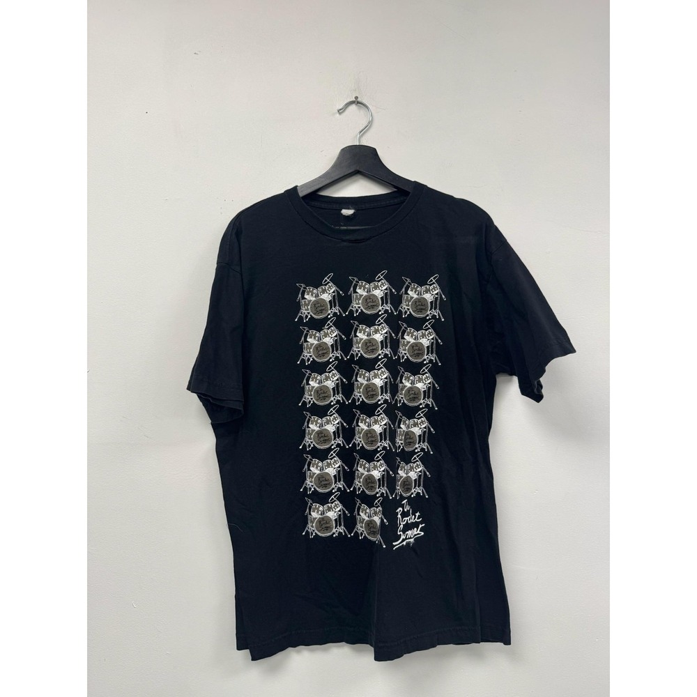 The Rocket Summer Shirt Mens Large Black Graphic Band Music Tee Rock Concert